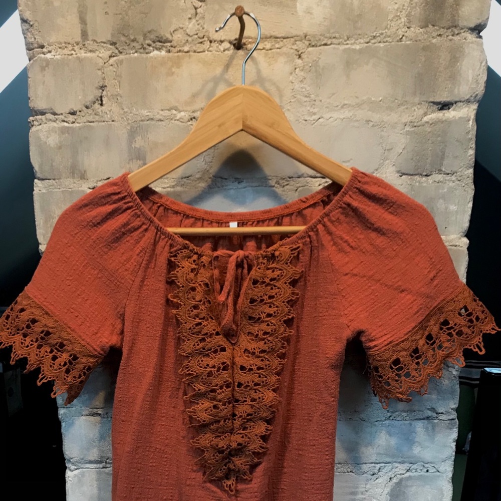 Dark Orange Shirt